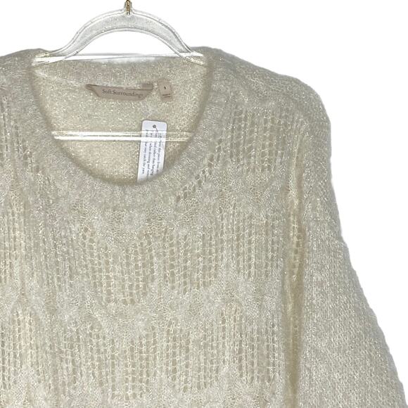 Soft Surroundings Womens Size Small Noemi Sparkly Metallic Sweater Pullover - Picture 2 of 9